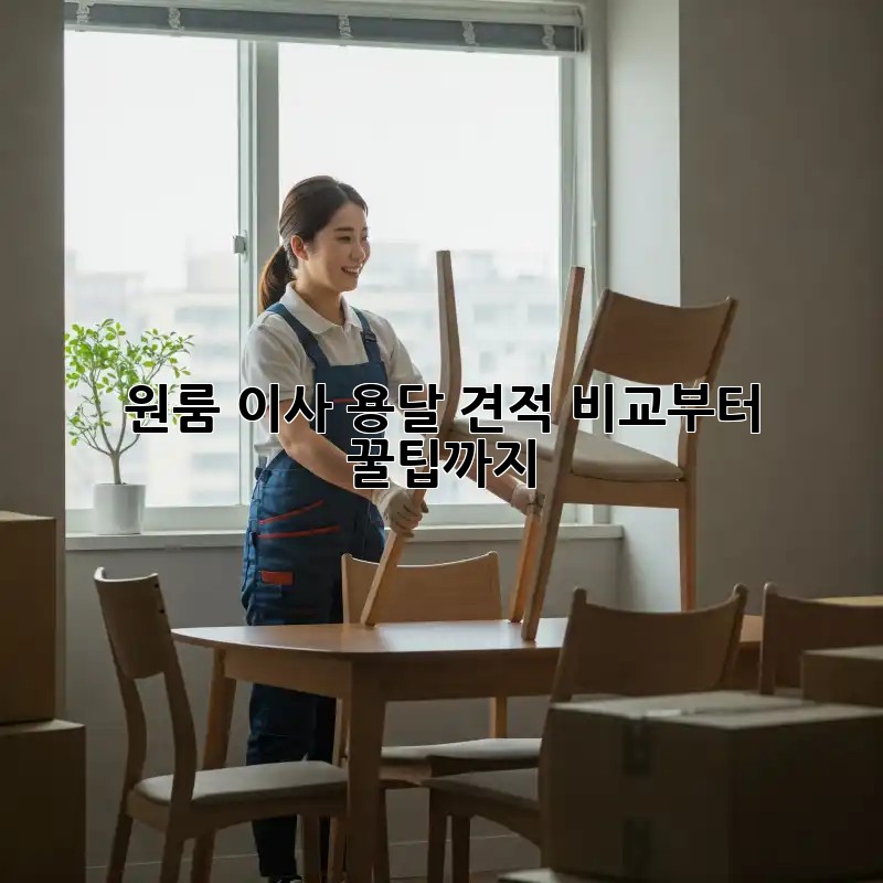 원룸 이사? 용달 견적 비교부터 꿀팁까지!