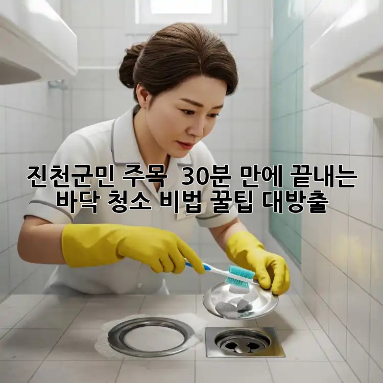 진천군민 주목! ✨ 30분 만에 끝내는 바닥 청소 비법 꿀팁 대방출!
