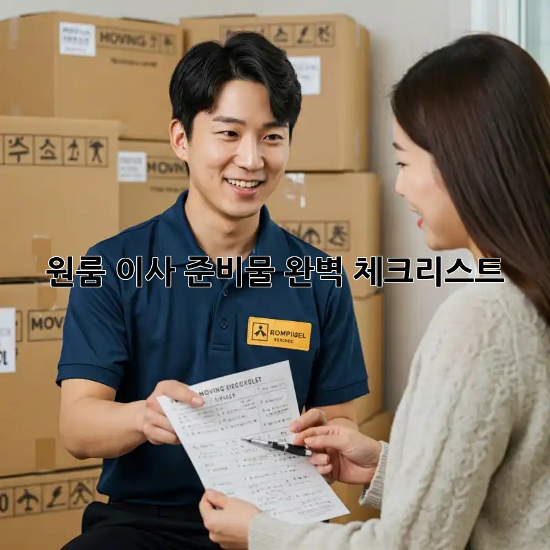 원룸 이사 준비물 완벽 체크리스트!