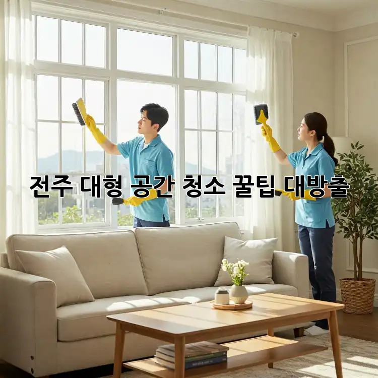 전주 대형 공간 청소🧹✨ 꿀팁 대방출!