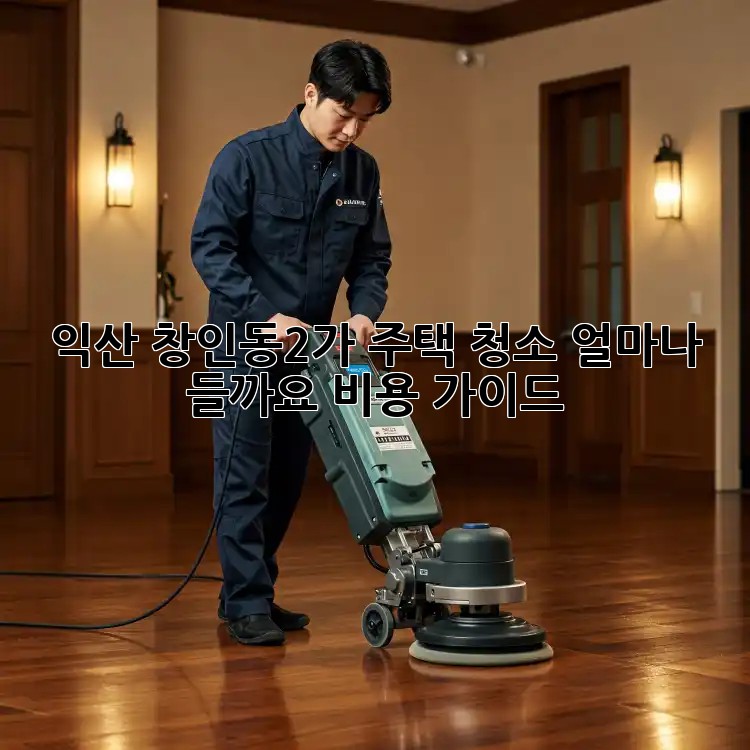 익산 창인동2가 주택 청소, 얼마나 들까요? 비용 가이드