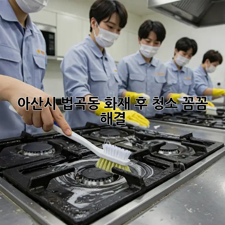 아산시 법곡동 화재 후 청소, 꼼꼼 해결🔥