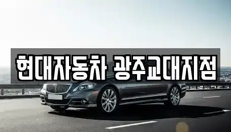 현대자동차 광주교대지점