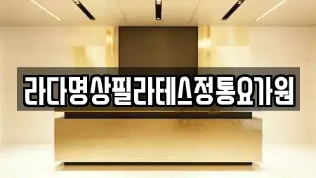 라다명상필라테스정통요가원