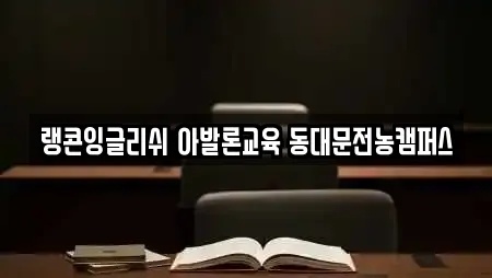 랭콘잉글리쉬 아발론교육 동대문전농캠퍼스