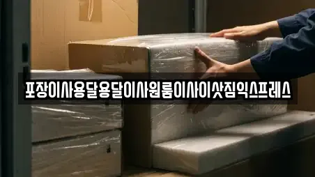 포장이사용달용달이사원룸이사이삿짐익스프레스