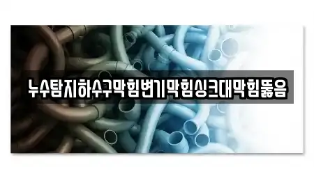 누수탐지하수구막힘변기막힘싱크대막힘뚫음