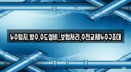 누수탐지,방수,수도설비,,보험처리,수전교체누수구조대