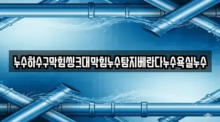 누수하수구막힘씽크대막힘누수탐지베란다누수욕실누수