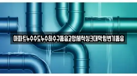 아파트누수수도누수하수구뚫음고압세척싱크대막힘변기뚫음