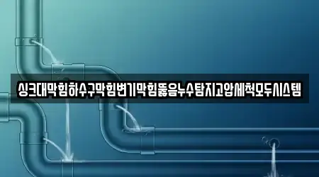 싱크대막힘하수구막힘변기막힘뚫음누수탐지고압세척모두시스템