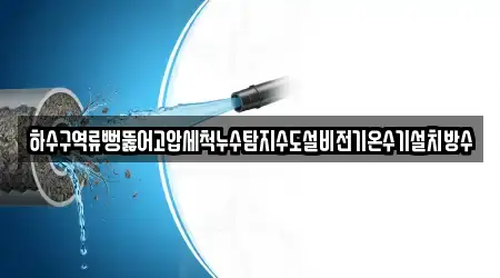 하수구역류뻥뚫어고압세척누수탐지수도설비전기온수기설치방수