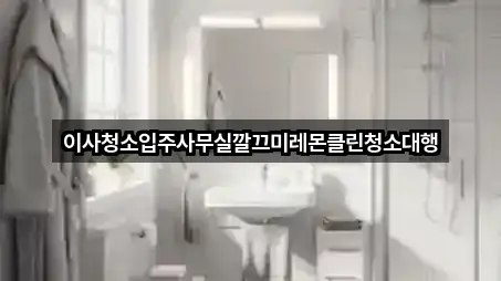이사청소입주사무실깔끄미레몬클린청소대행