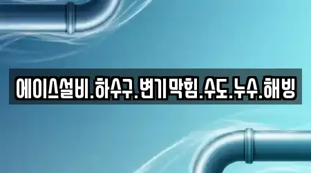 에이스설비.하수구.변기막힘.수도.누수.해빙