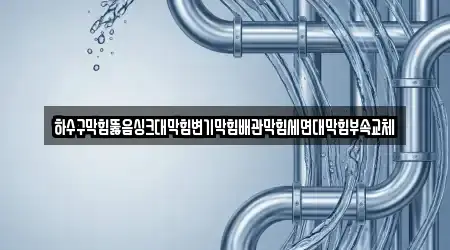 하수구막힘뚫음싱크대막힘변기막힘배관막힘세면대막힘부속교체