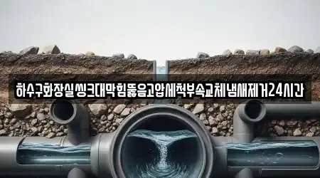 하수구화장실씽크대막힘뚫음고압세척부속교체냄새제거24시간