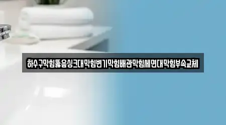 하수구막힘뚫음싱크대막힘변기막힘배관막힘세면대막힘부속교체