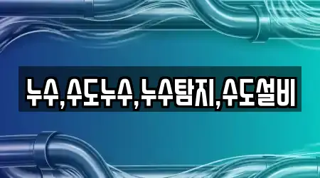 누수,수도누수,누수탐지,수도설비
