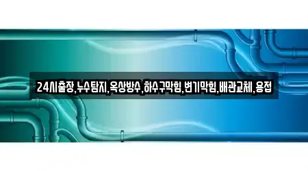24시출장,누수탐지,옥상방수,하수구막힘,변기막힘,배관교체,용접
