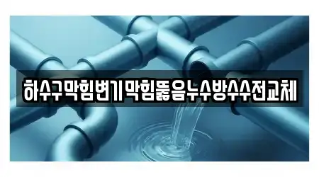 하수구막힘변기막힘뚫음누수방수수전교체