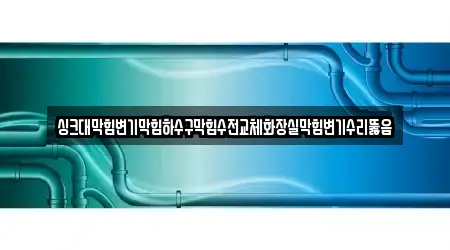 싱크대막힘변기막힘하수구막힘수전교체화장실막힘변기수리뚫음