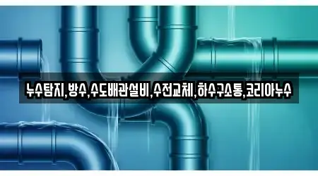 누수탐지,방수,수도배관설비,수전교체,하수구소통,코리아누수