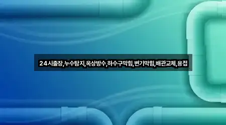 24시출장,누수탐지,옥상방수,하수구막힘,변기막힘,배관교체,용접
