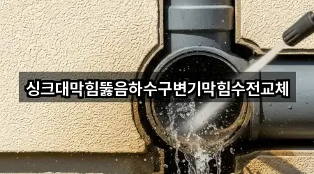 싱크대막힘뚫음하수구변기막힘수전교체