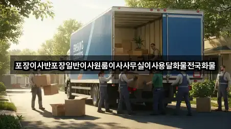 창원 동성동 포장이사 5곳 위치 열람