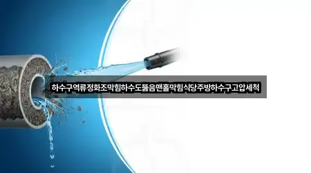 하수구역류정화조막힘하수도뚫음맨홀막힘식당주방하수구고압세척