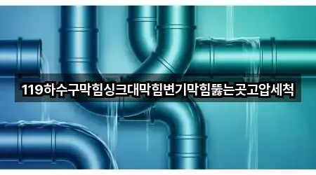 119하수구막힘싱크대막힘변기막힘뚫는곳고압세척