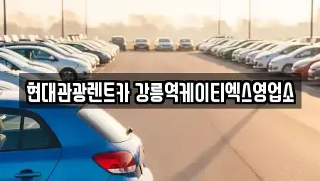 강원특별자치도 강릉시 내곡동 렌트카 전문 현대관광렌트카 강릉역케이티엑스영업소