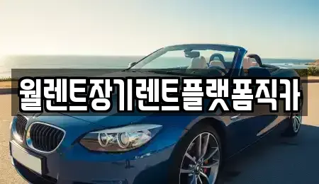 경기 부천시 소사구 옥길동 장기렌트카 전문 월렌트장기렌트플랫폼직카