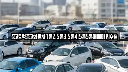 경기 부천시 소사구 옥길동 중고차매입 전문 중고트럭중고화물차1톤2.5톤3.5톤4.5톤5톤매매매입수출