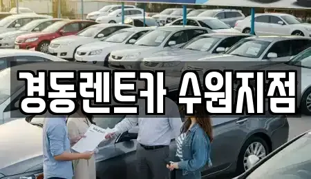 경기 수원시 장안구 송죽동 단기렌트카 전문 경동렌트카 수원지점