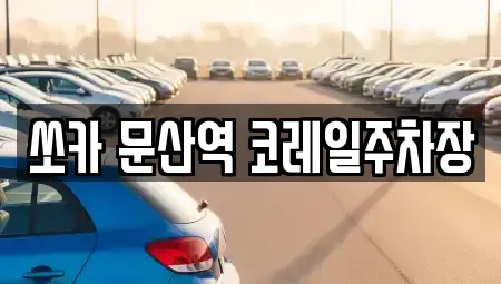 경기 파주시 문산읍 렌트카 전문 쏘카 문산역 코레일주차장
