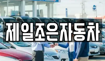 경기 평택시 청룡동 중고차 전문 제일조은자동차