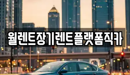 경기 하남시 초이동 장기렌트카 전문 월렌트장기렌트플랫폼직카