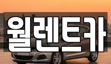 경기 화성시 황계동 렌트카 전문 월렌트카
