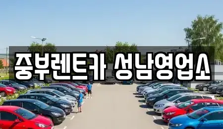 경기도 성남시 중원구 성남동 렌트카 전문 중부렌트카 성남영업소