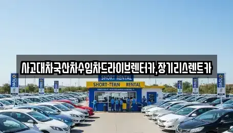 경기도 시흥시 하중동 렌트카 전문 사고대차국산차수입차드라이브렌터카,장기리스렌트카