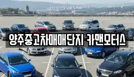 경기도 양주시 중고차 전문 양주중고차매매단지 카맨모터스