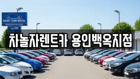 경기도 용인시 처인구 렌트카 전문 차놀자렌트카 용인백옥지점