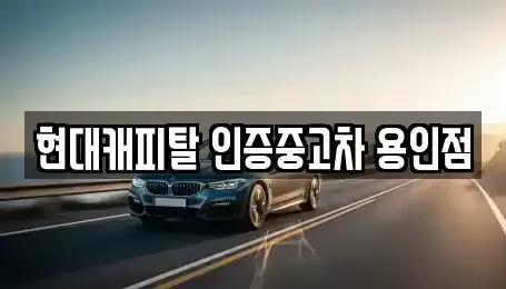 경기도 용인시 처인구 중고차 전문 현대캐피탈 인증중고차 용인점