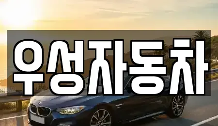 경기도 하남시 망월동 중고차매매 전문 우성자동차