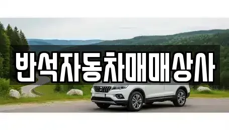 경남 김해시 불암동 중고차 전문 반석자동차매매상사