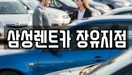 경남 김해시 삼문동 렌트카 전문 삼성렌트카 장유지점
