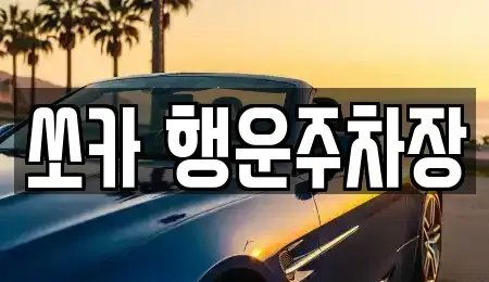 경남 밀양시 활성동 렌트카 전문 쏘카 행운주차장