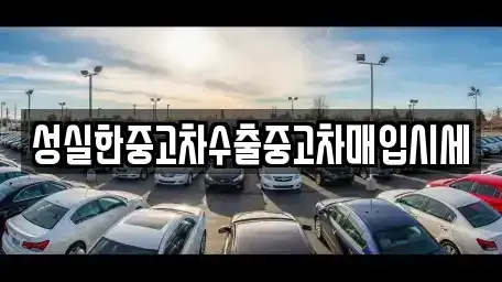 경남 진주시 평안동 중고차 전문 성실한중고차수출중고차매입시세