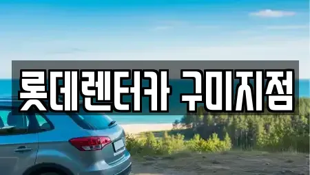 경상북도 구미시 임수동 렌트카 전문 롯데렌터카 구미지점